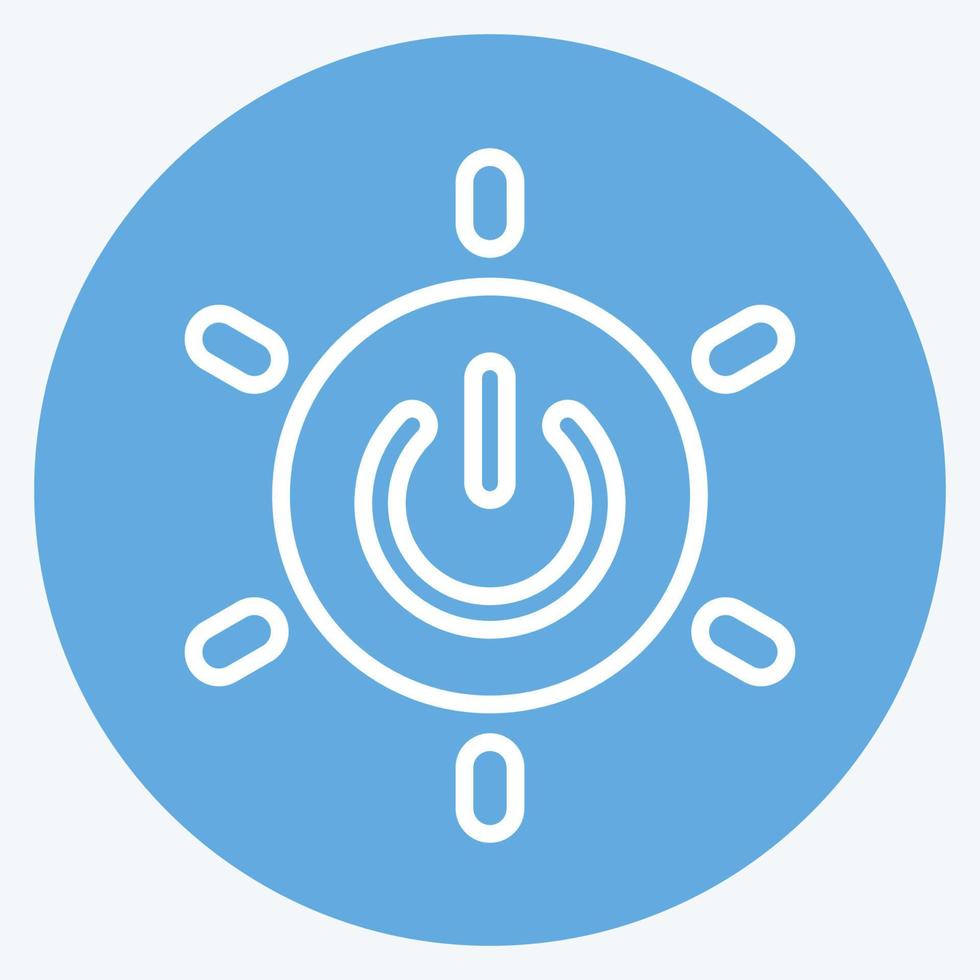 Icon Energy. suitable for Community symbol. blue eyes style. simple design editable. design template vector. simple symbol illustration vector