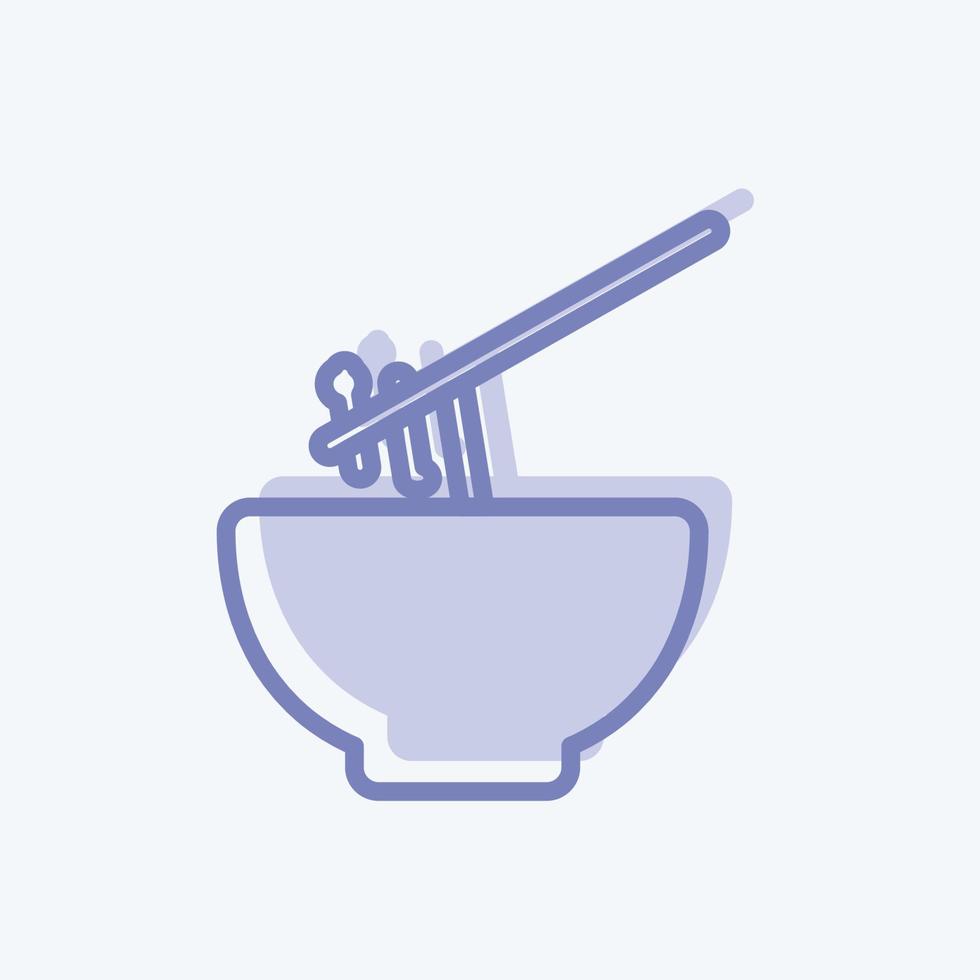 Icon Food Bowl. suitable for Baby symbol. two tone style. simple design editable. design template vector. simple symbol illustration vector