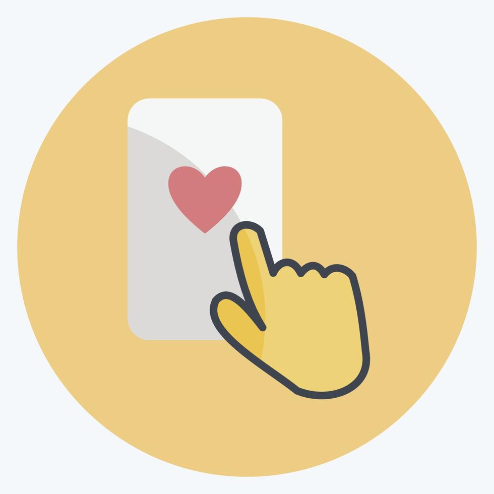 Icon Like Comment. suitable for Feedback symbol. Flat Style. simple design editable. design template vector. simple symbol illustration vector