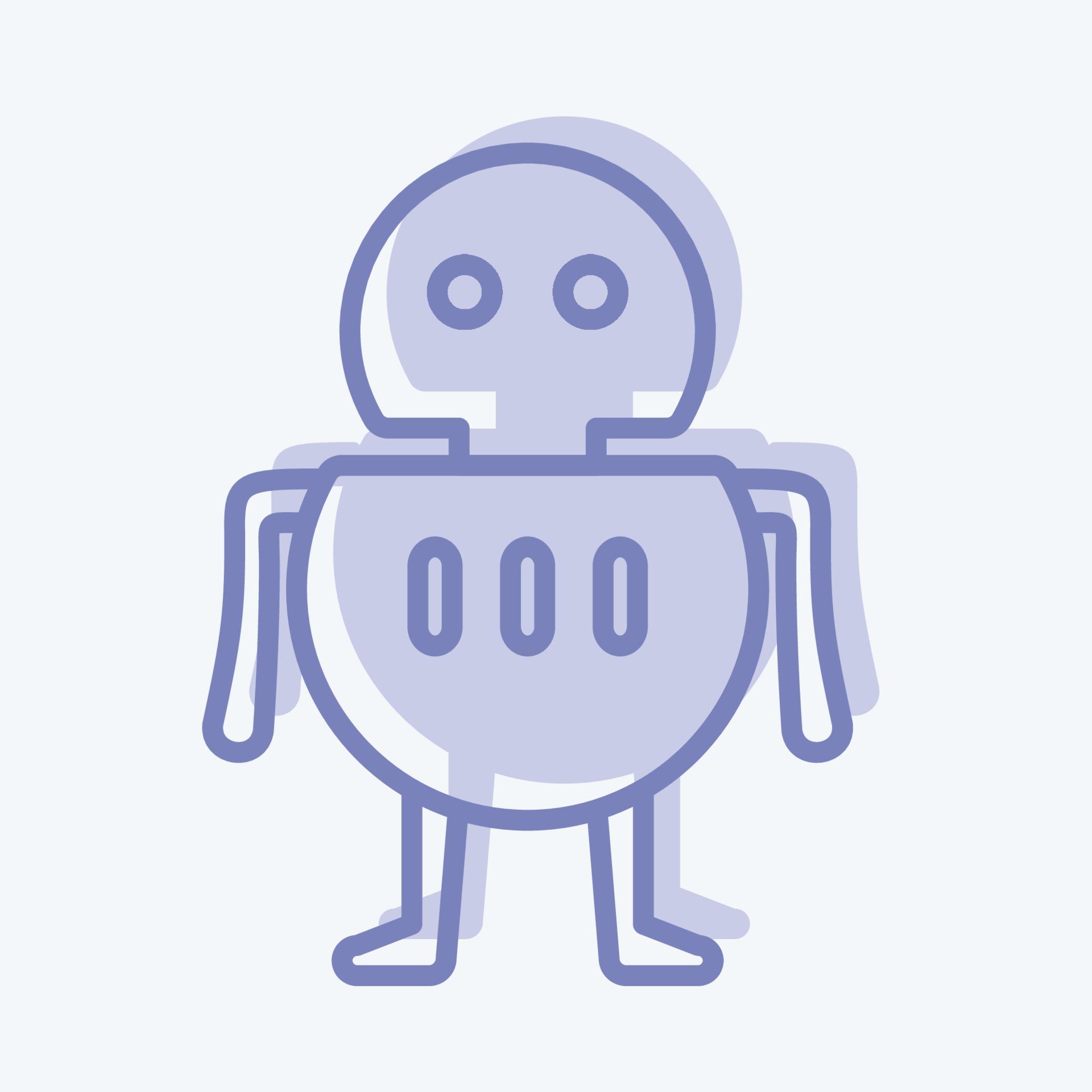 Icon Robot. suitable for Programming symbol. two tone style. simple ...