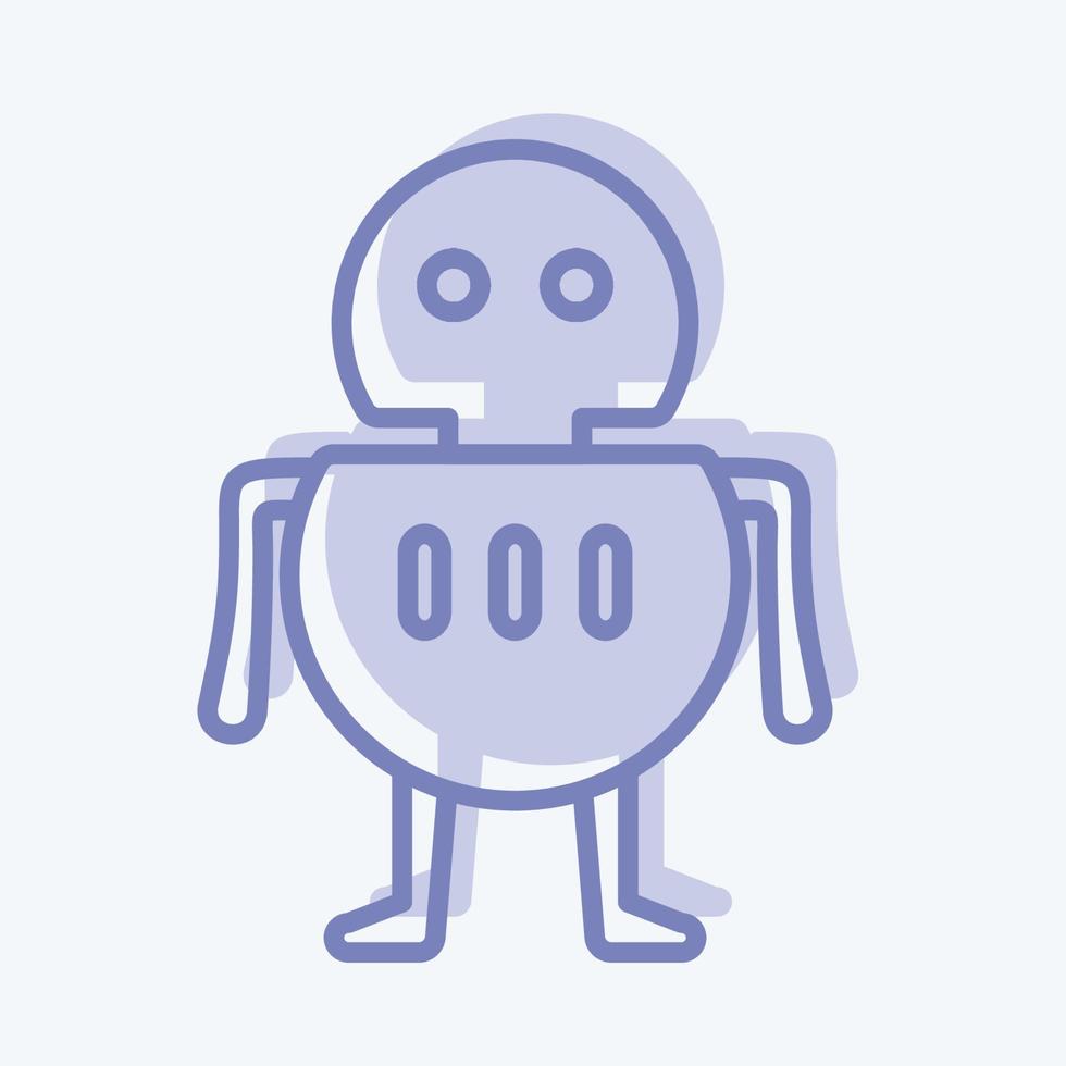 Icon Robot. suitable for Programming symbol. two tone style. simple ...