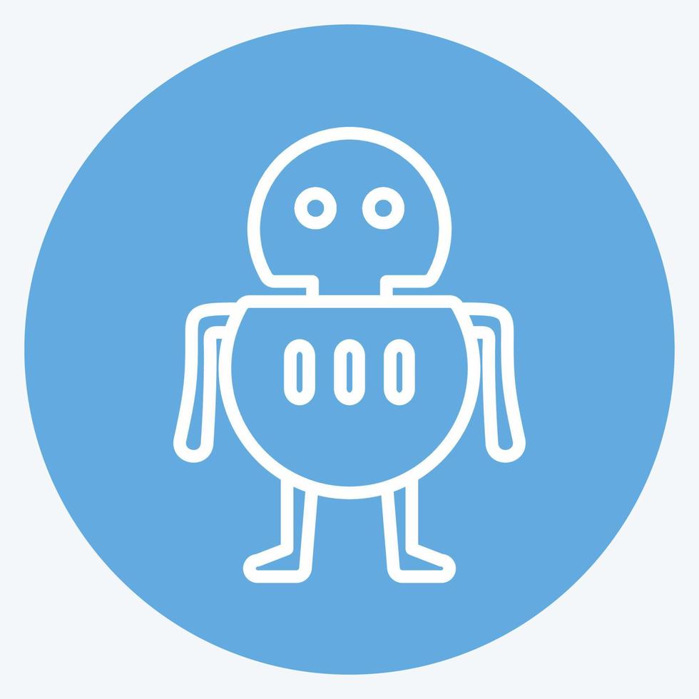 Icon Robot. suitable for Programming symbol. blue eyes style. simple design editable. design template vector. simple symbol illustration vector