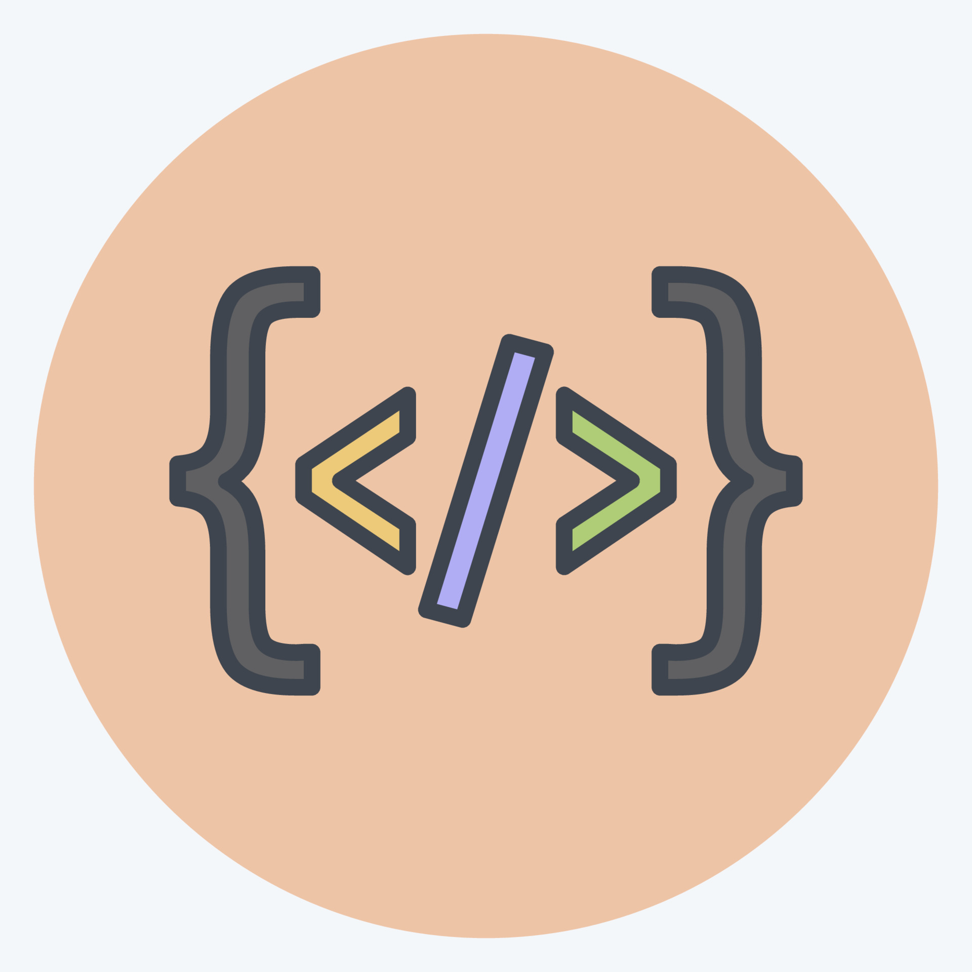 Icon Programming. suitable for Programming symbol. color mate style ...