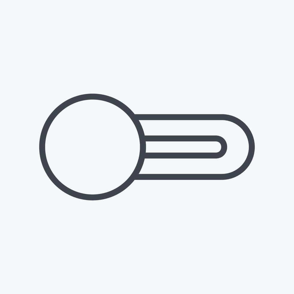Icon Switch Off. suitable for web interface symbol. line style. simple design editable. design template vector. simple symbol illustration vector