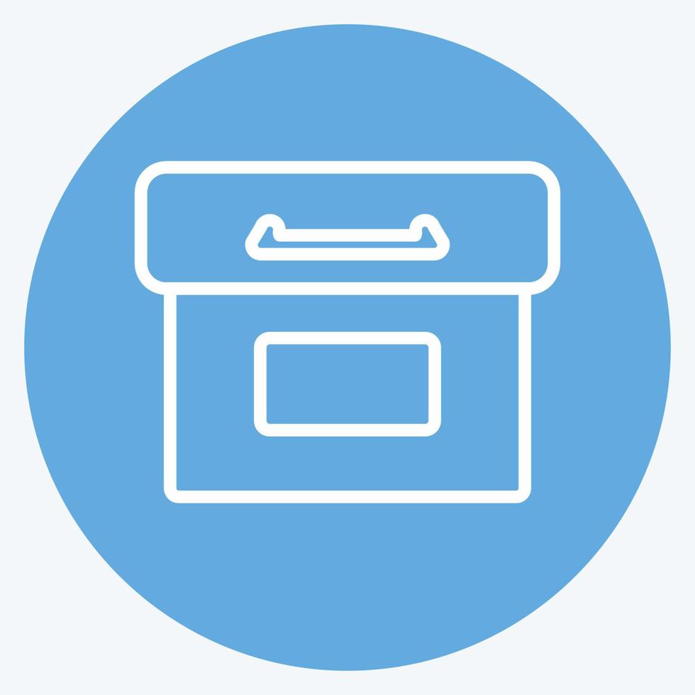 Icon Archive. suitable for Web Interface symbol. blue eyes style. simple design editable. design template vector. simple symbol illustration vector