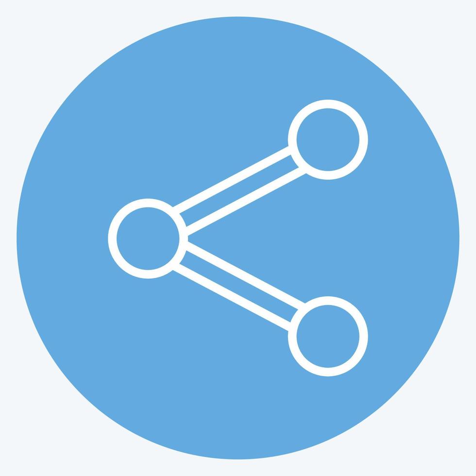 Icon Sharing. suitable for web interface symbol. blue eyes style. simple design editable. design template vector. simple symbol illustration vector