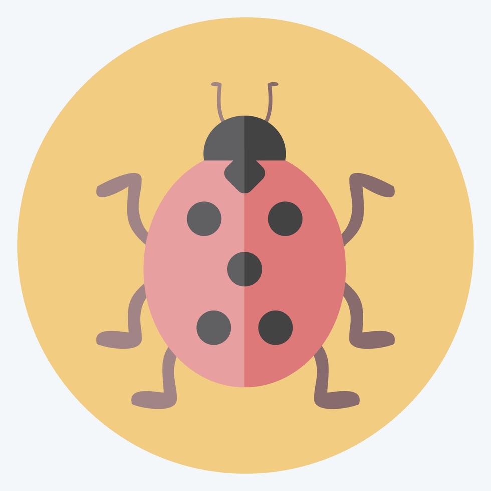 insecto icono. adecuado para el símbolo del jardín. estilo plano diseño simple editable. vector de plantilla de diseño. ilustración de símbolo simple