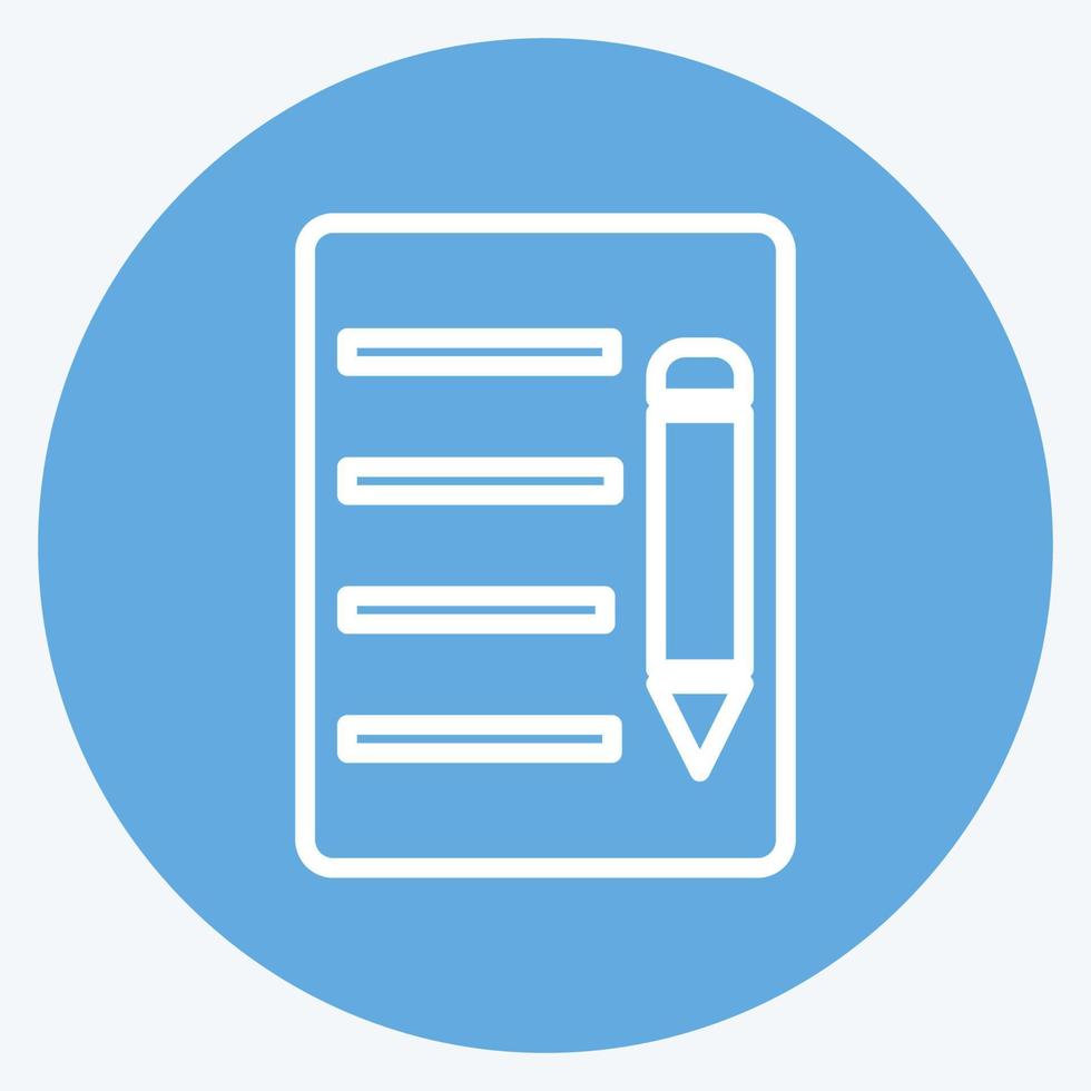 Icon Update Document. suitable for User Interface symbol. blue eyes style. simple design editable. design template vector. simple symbol illustration vector