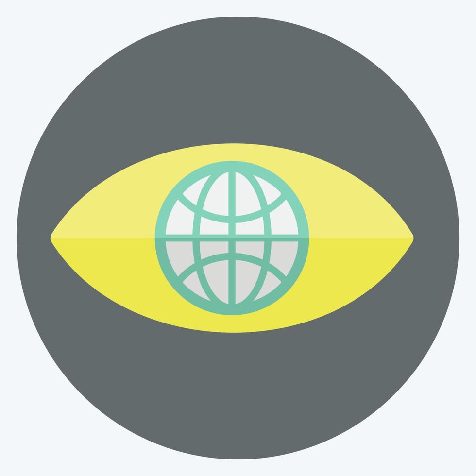 Icon Climate Action. suitable for Community symbol. flat style. simple design editable. design template vector. simple symbol illustration vector