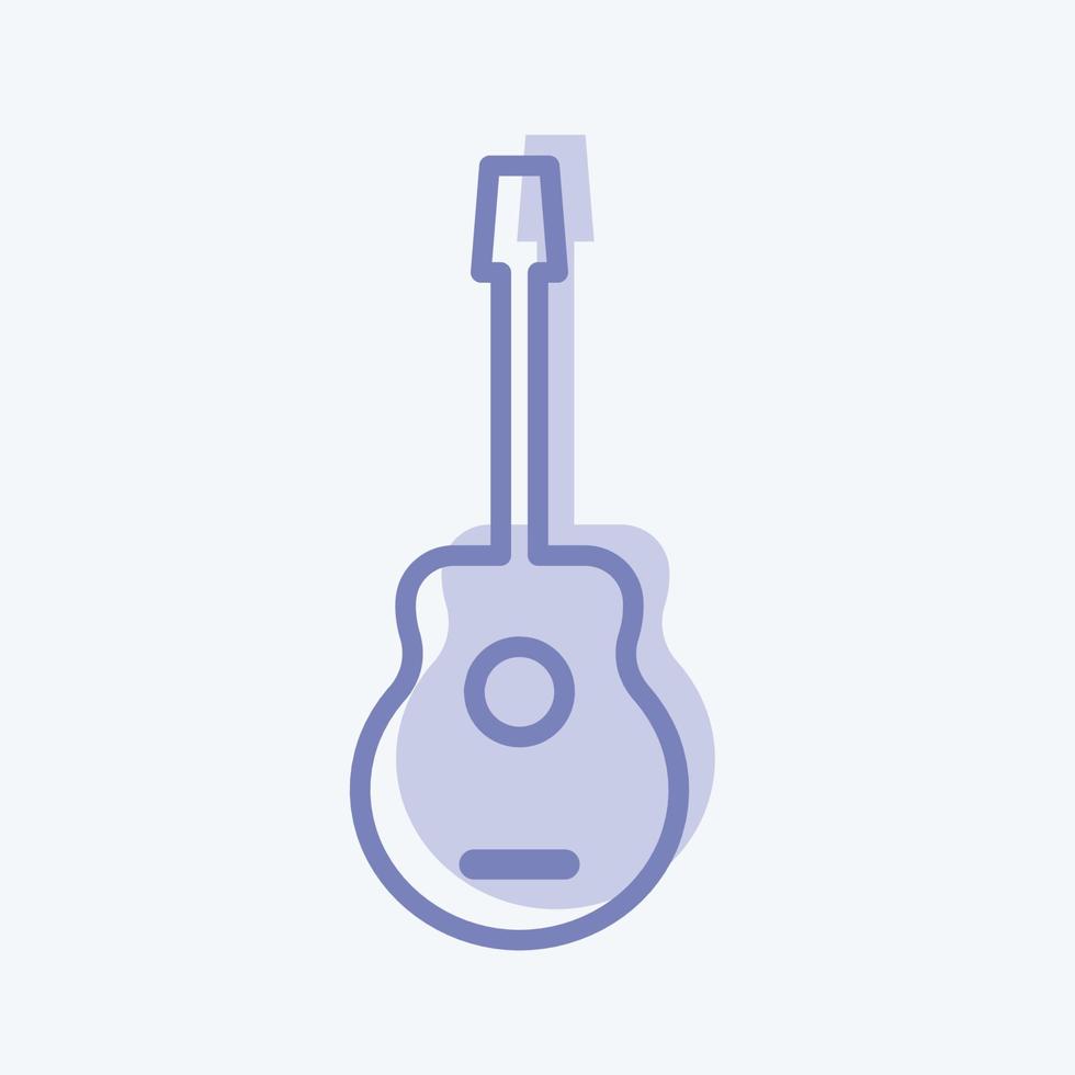Icon Guitar. suitable for Toy symbol. two tone style. simple design editable. design template vector. simple symbol illustration vector