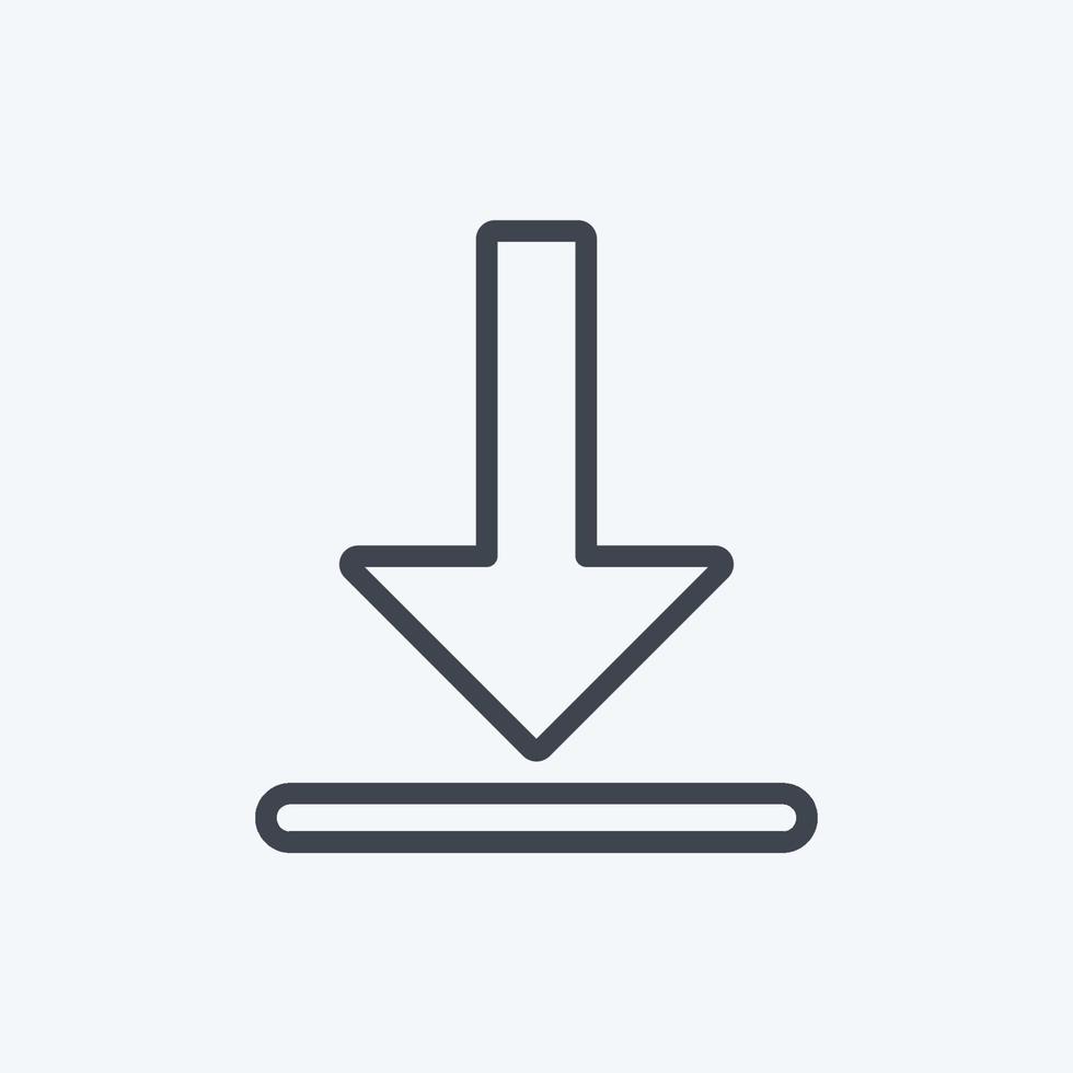 Icon Get App. suitable for Infographics symbol. line style. simple design editable. design template vector. simple symbol illustration vector