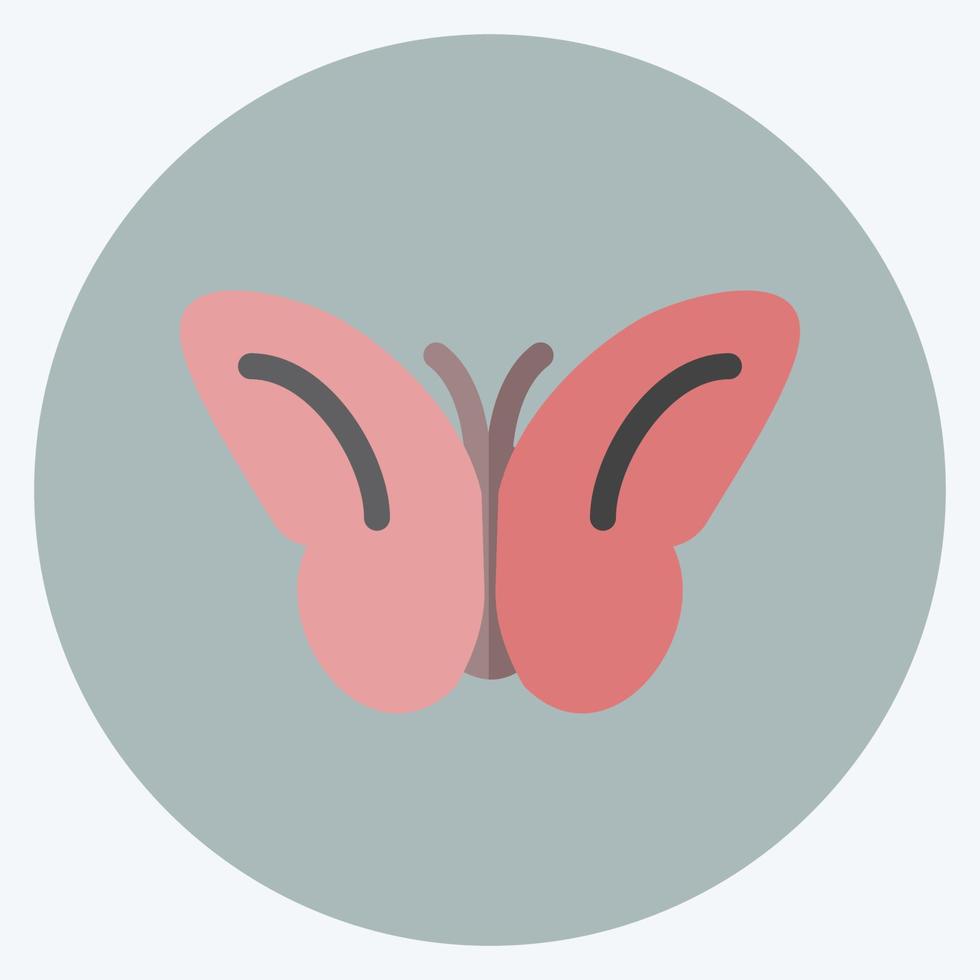 Icon Butterfly Flying. suitable for Spring symbol. flat style. simple design editable. design template vector. simple symbol illustration vector