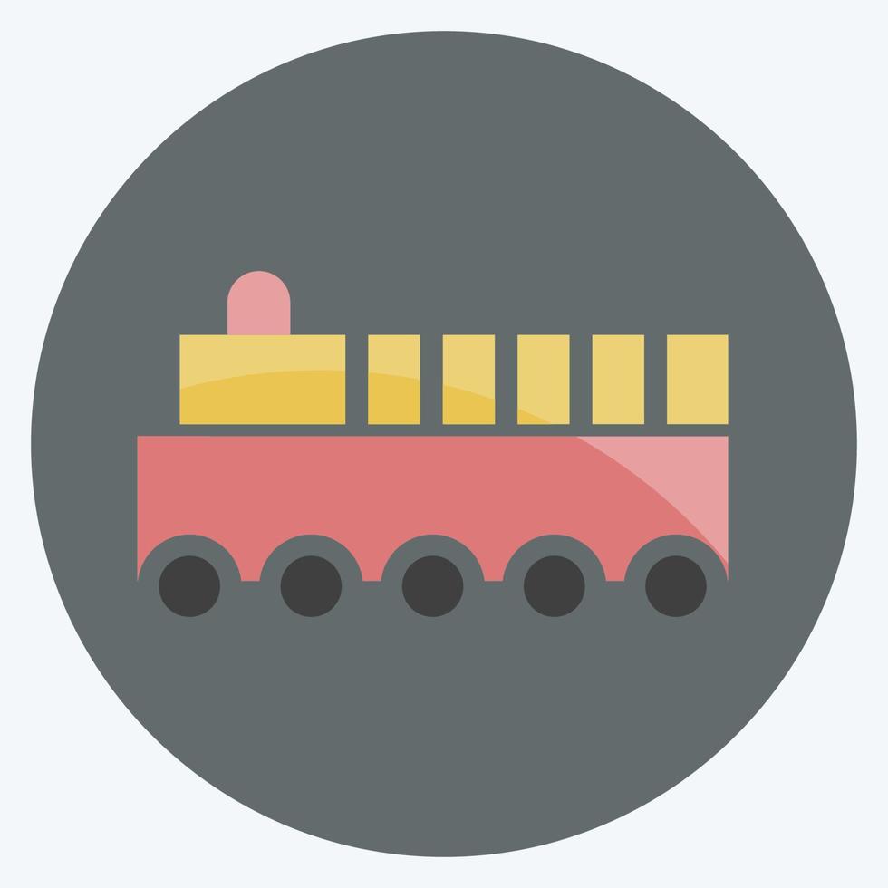 Icon Toy Train. suitable for Toy symbol. flat style. simple design editable. design template vector. simple symbol illustration vector