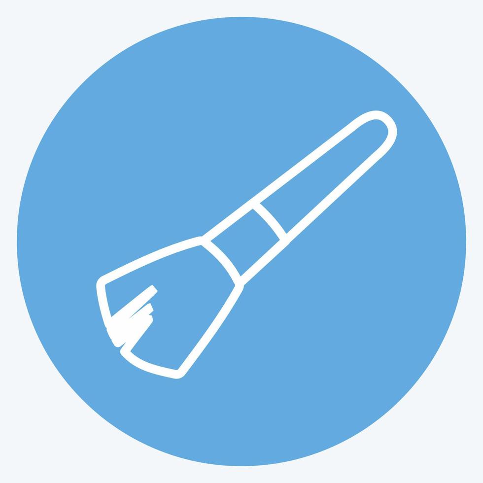 icon blushon brush 2. adecuado para el símbolo de cuidado de la belleza. estilo de ojos azules. diseño simple editable. vector de plantilla de diseño. ilustración de símbolo simple