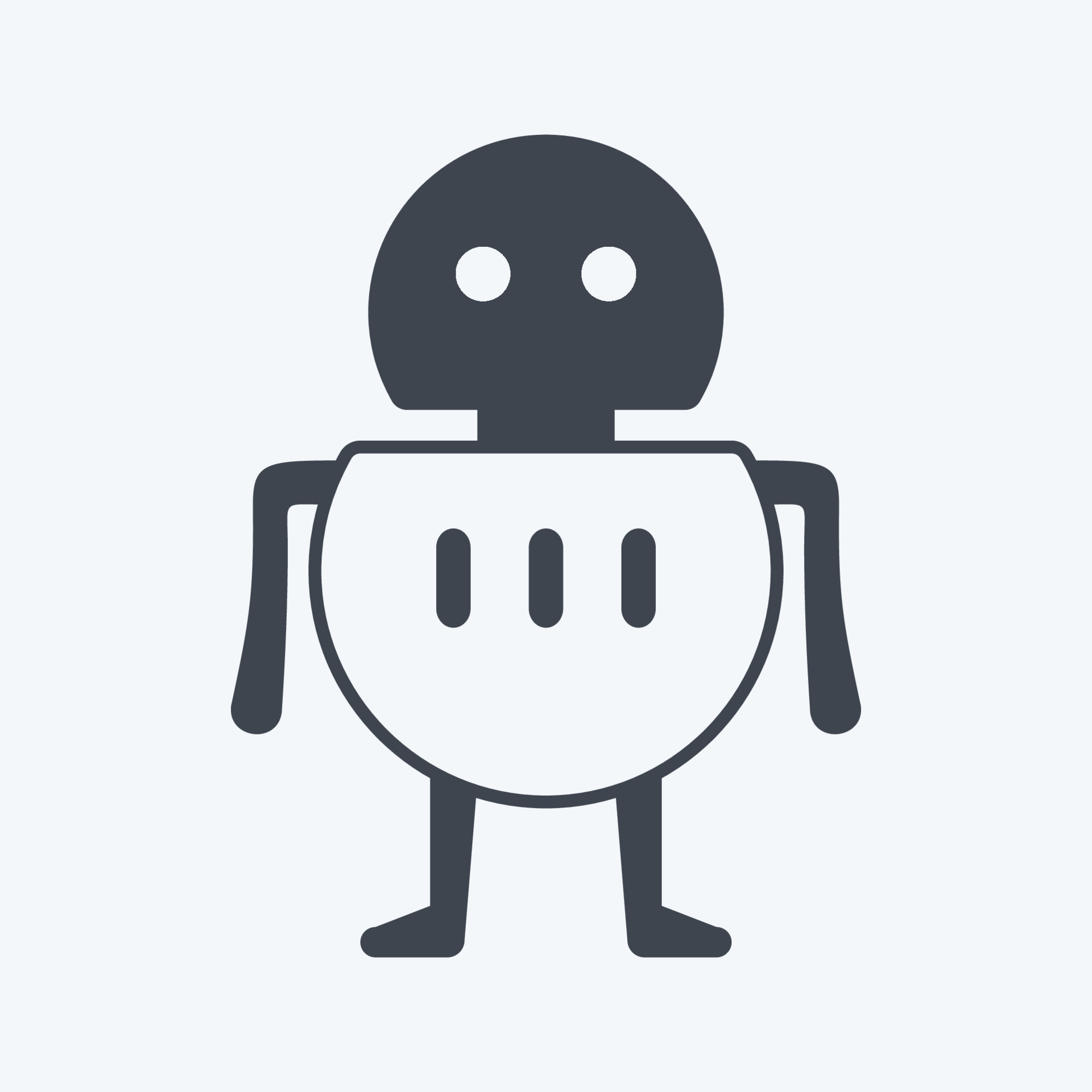 Icon Robot. suitable for Programming symbol. glyph style. simple design ...