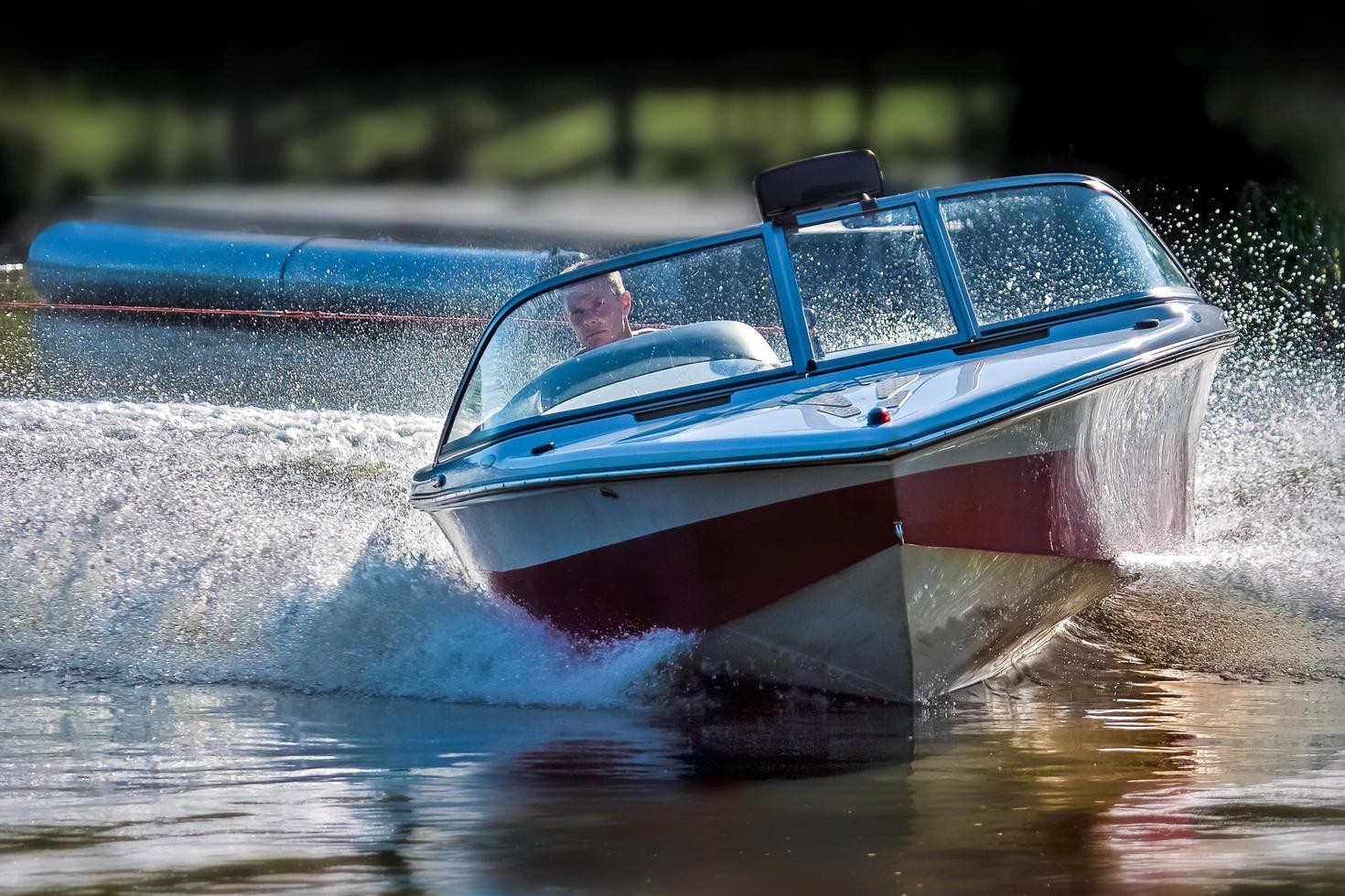 East Grinstead, West Sussex, UK, 2009. Water Skiing at Wiremill Lake photo