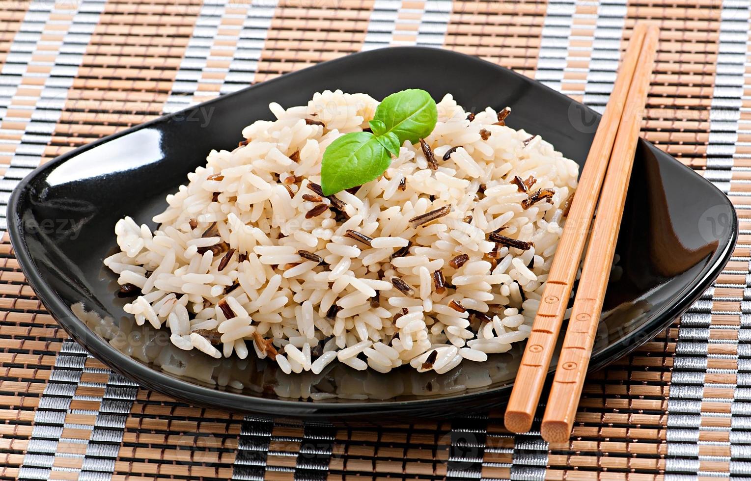 Mixed boiled rice photo