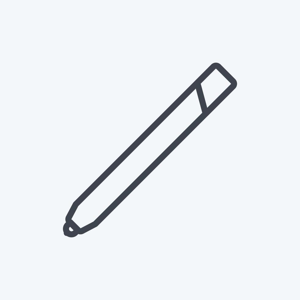 Icon Lip pencils. suitable for beauty care symbol. line style. simple design editable. design template vector. simple symbol illustration vector