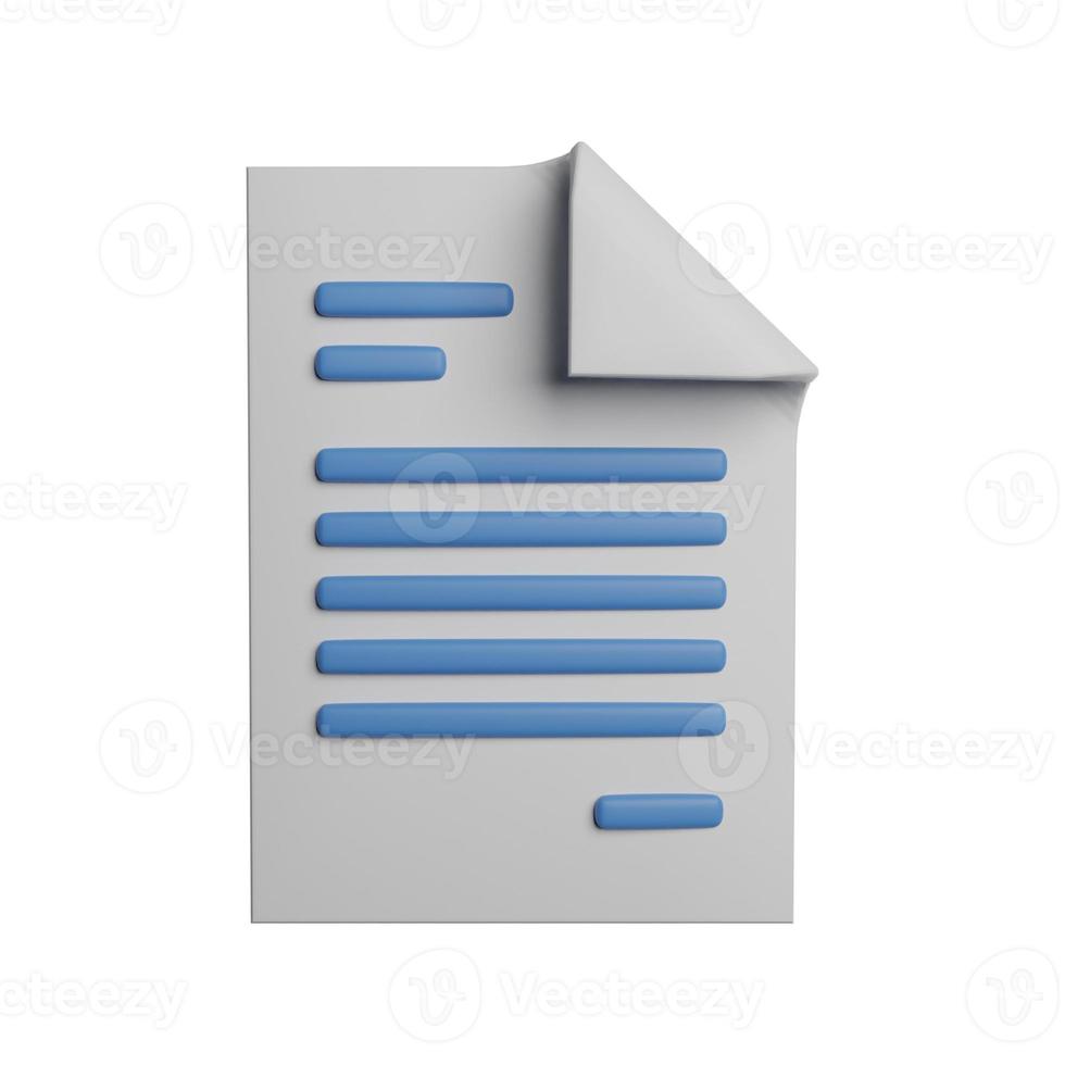 Document file copy 3D icon photo best quality