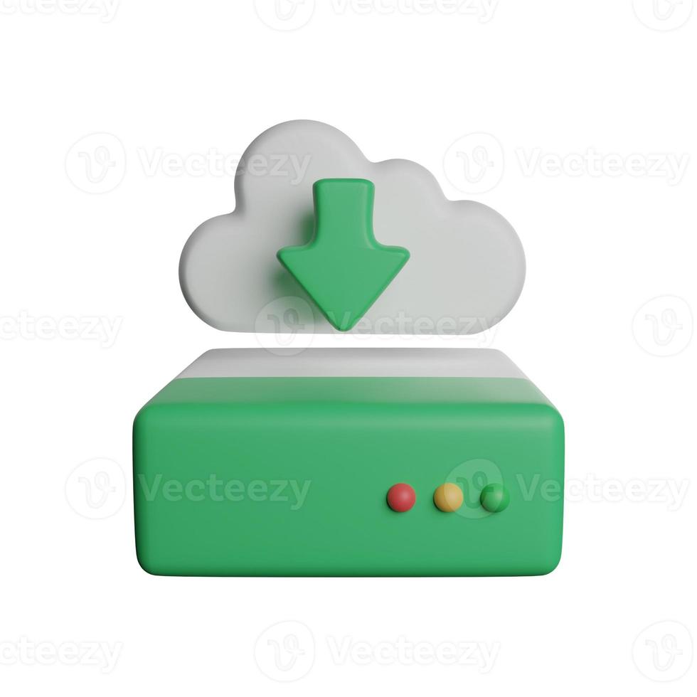 Download cloud data files 3D icon photo high quality