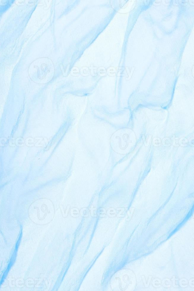 Blue Abstract background soft chiffon with curve and wave. Full frame photo