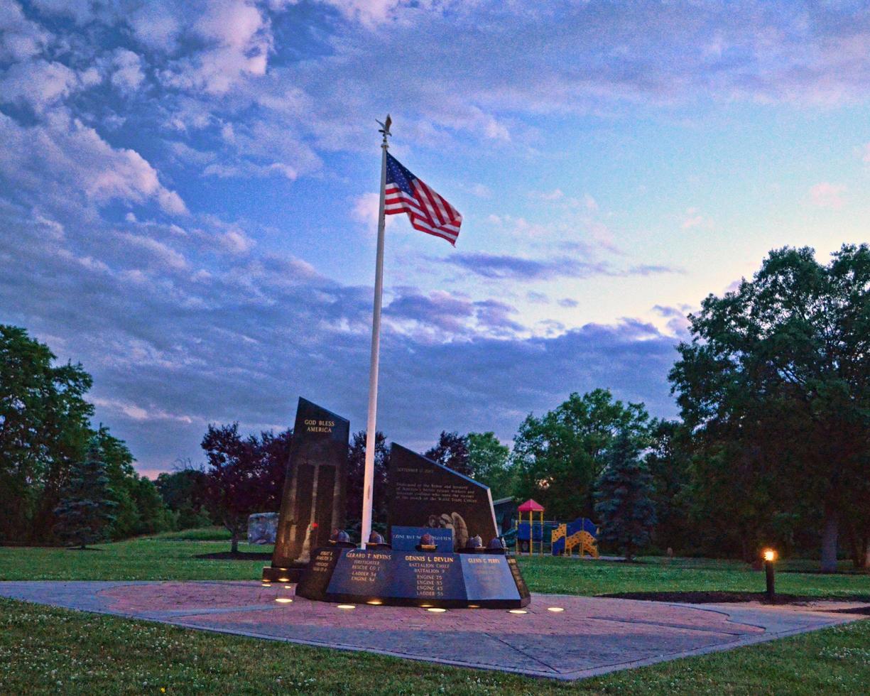 American flat at sunset photo