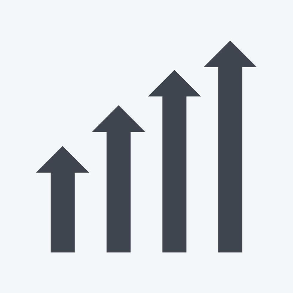 Icon Revenues. suitable for digital web symbol. glyph style. simple design editable. design template vector. simple symbol illustration vector