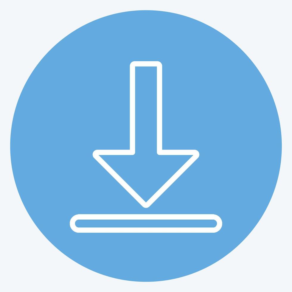 Icon Get App. suitable for Infographics symbol. blue eyes style. simple design editable. design template vector. simple symbol illustration vector
