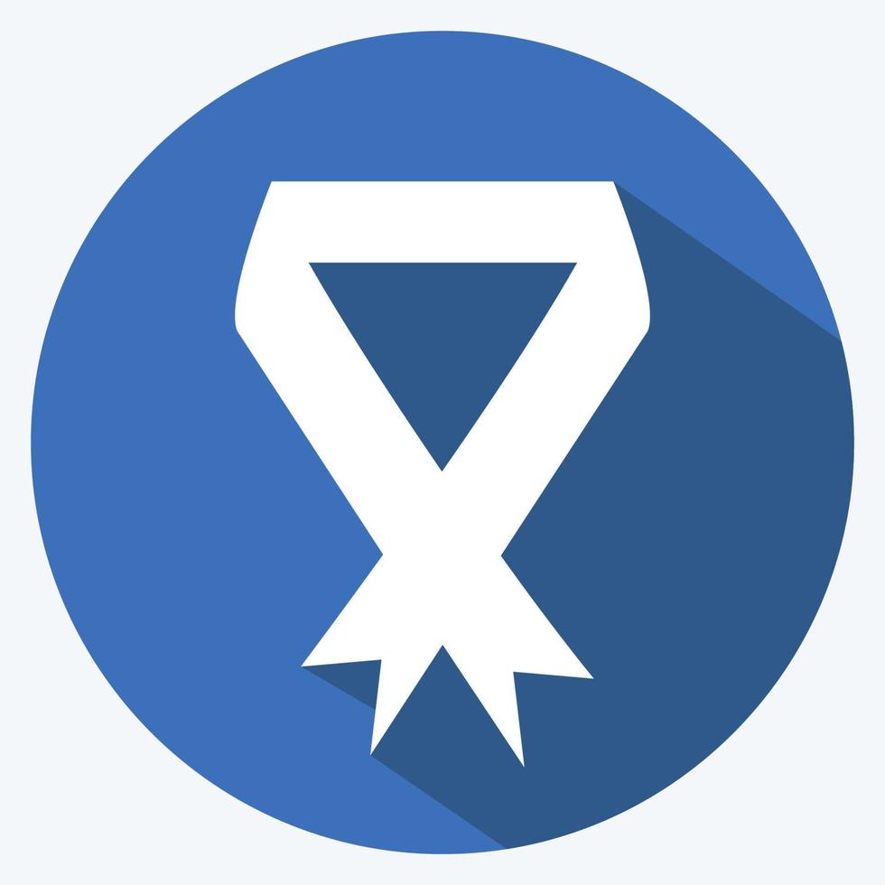 Icon Ribbon. suitable for Community symbol. long shadow style. simple design editable. design template vector. simple symbol illustration vector