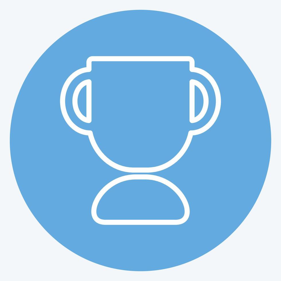 Icon Awards. suitable for Education symbol. blue eyes style. simple design editable. design template vector. simple symbol illustration vector