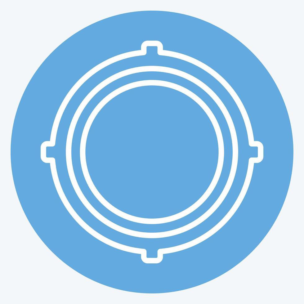 Icon Location Access. suitable for Mobile Apps symbol. blue eyes style. simple design editable. design template vector. simple symbol illustration vector