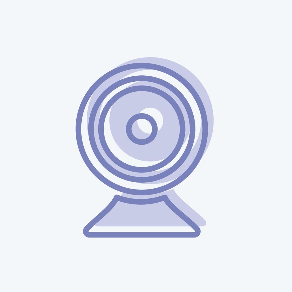 Icon Video Communication. suitable for IT Services symbol. two tone style. simple design editable. design template vector. simple symbol illustration vector