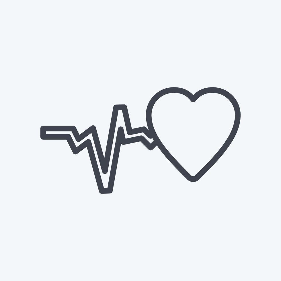 Icon Good Health. suitable for Community symbol. line style. simple design editable. design template vector. simple symbol illustration vector