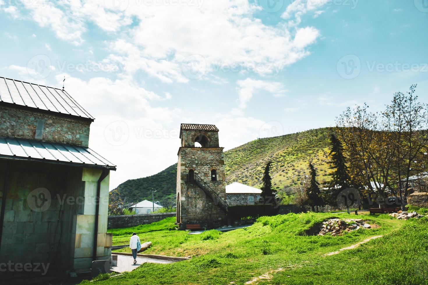 Beautiful Bolnisi Sioni basilica, old famous church and monastery in Bolnisi photo