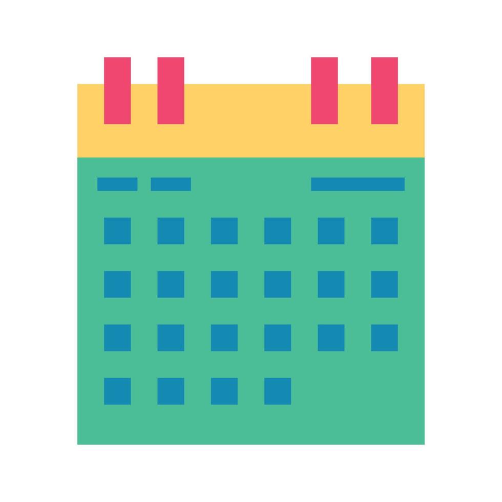 schedule flat icon vector illustration