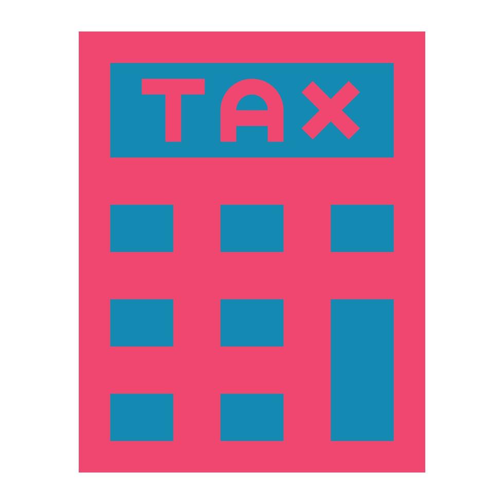 Calculator tax icon vector illustration .