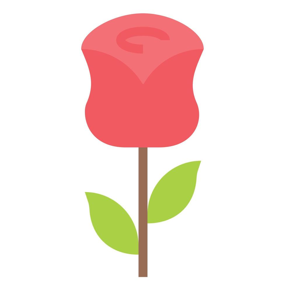 Flower icon flat color vector illustration