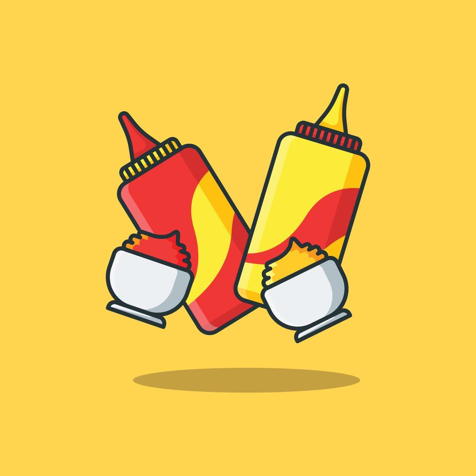 Sauce Cartoon Illustrations vector