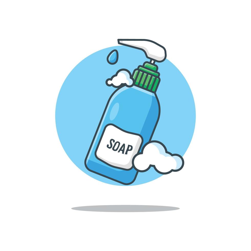 Soap Liquid Cartoon Illustrations vector