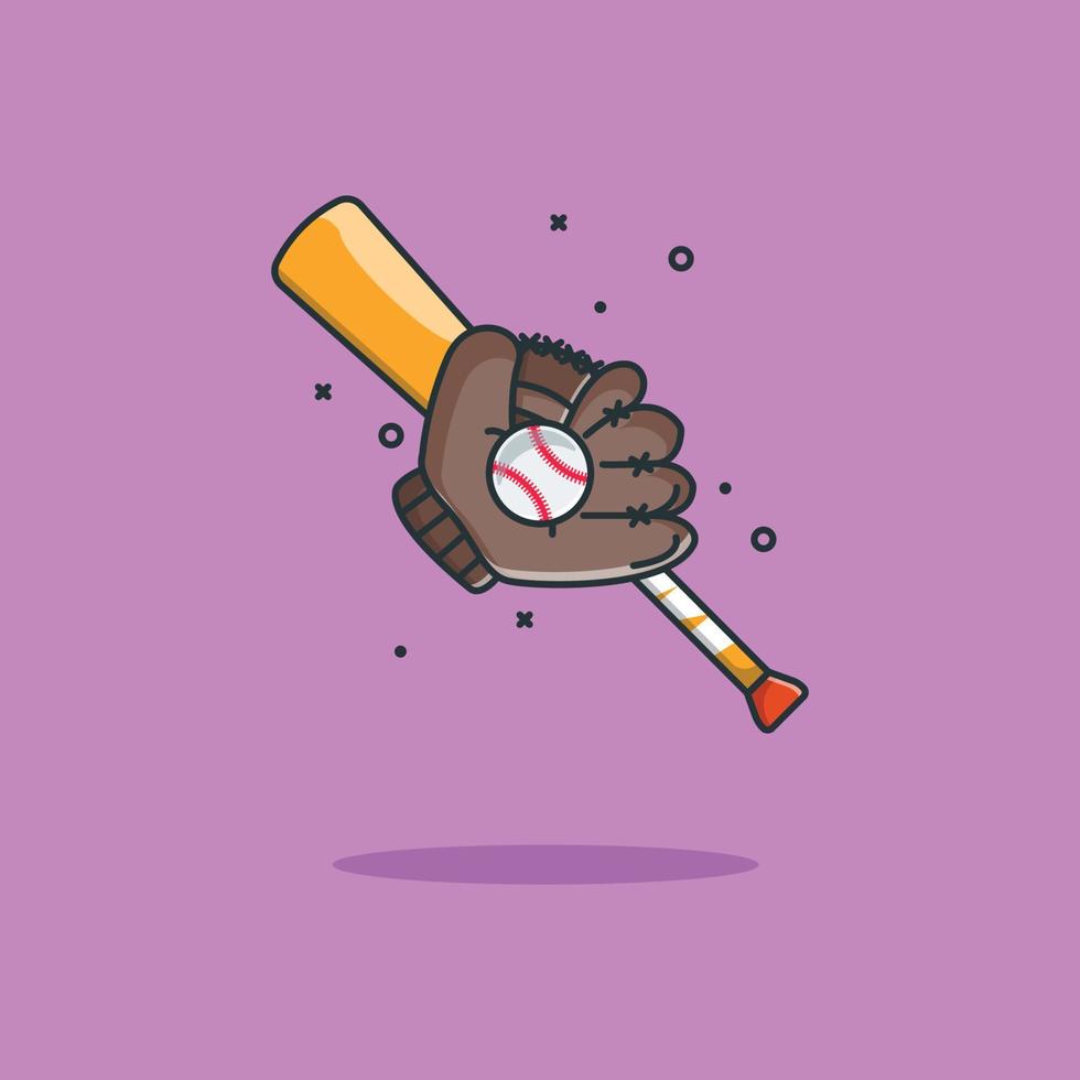 Baseball Cartoon Illustrations vector