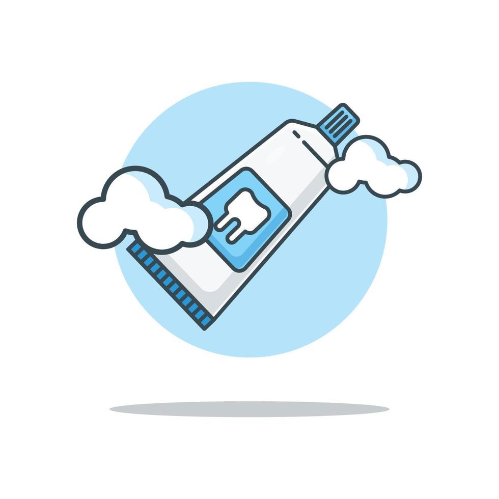 Toothpaste Cartoon Illustrations vector