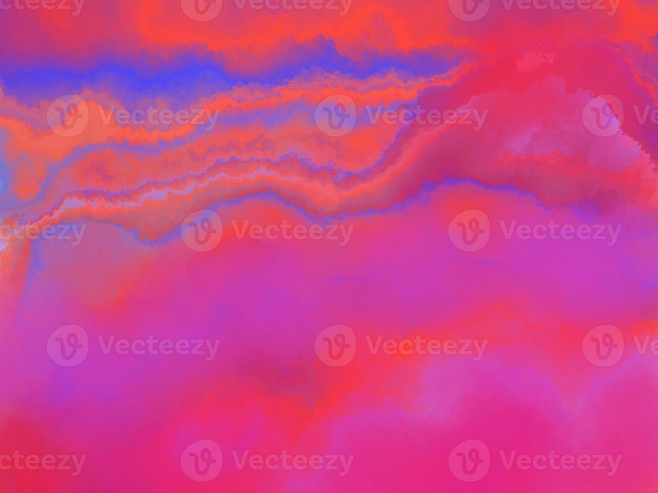 Abstract background wall created from scratch through multi-step design process gradient paint color pink violet red orange on white paper, Textured Effect, Oil Painting, colorful Template cove photo