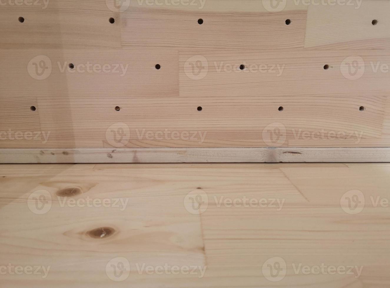 wall and floor Brown color wood material burr surface texture background Abstract wooden, perspective scene for product photo