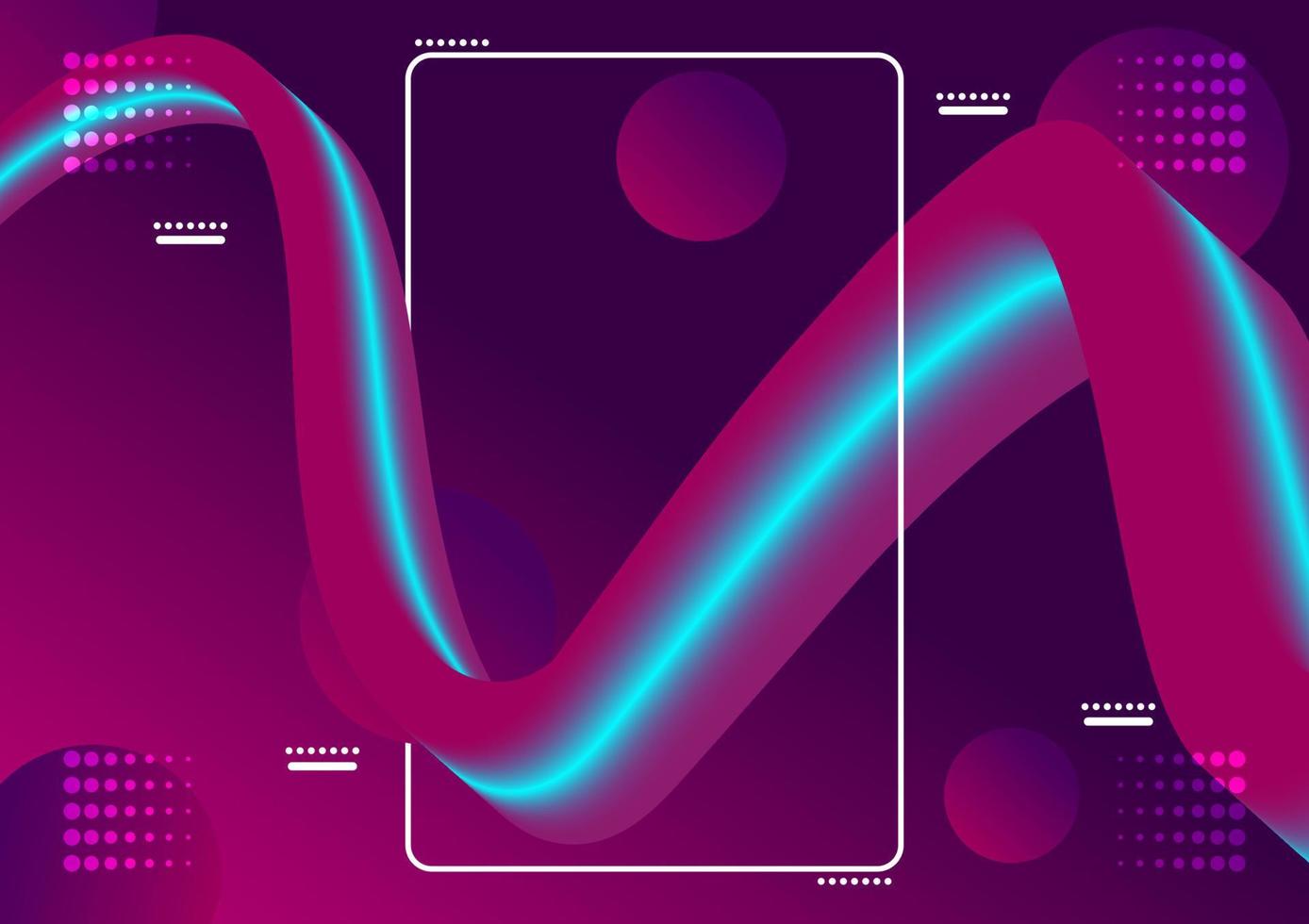 abstract Fluid liquid purple tone gradient background wallpaper vector illustration