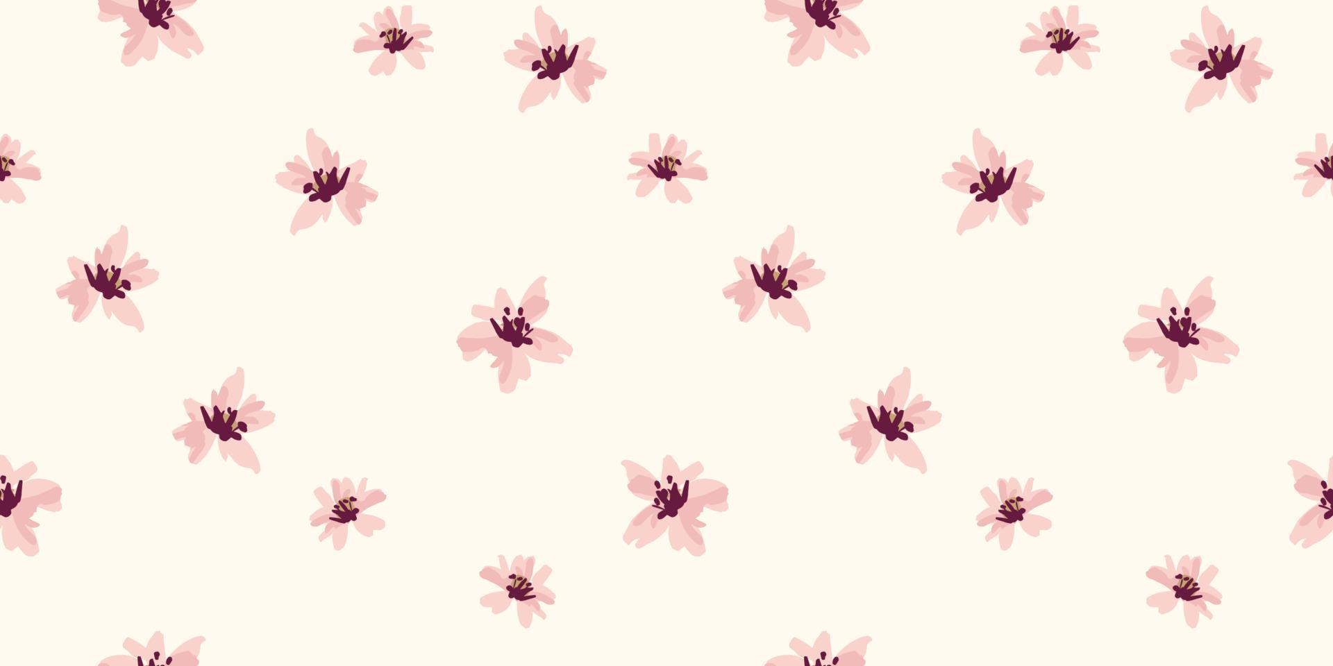 patrones sin fisuras florales. diseño vectorial para papel, cubierta, tela, decoración interior y otros usuarios vector