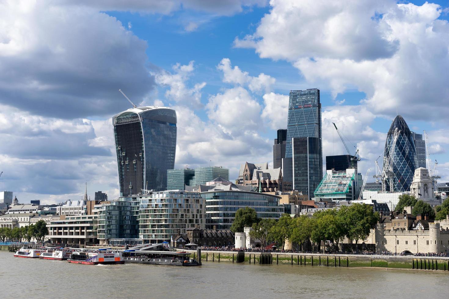 London, UK, 2014. View of modern architecture in the City of London photo