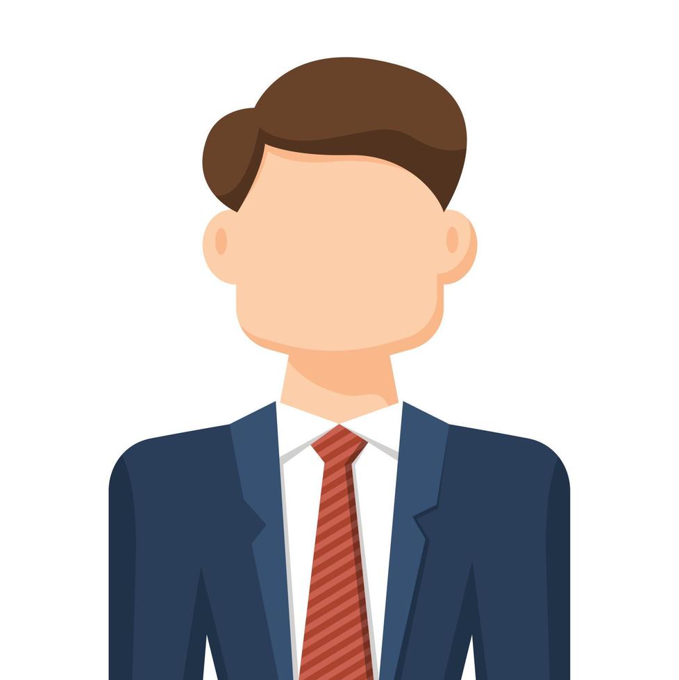 Colorful simple flat vector of business man, icon or symbol, people concept vector illustration.