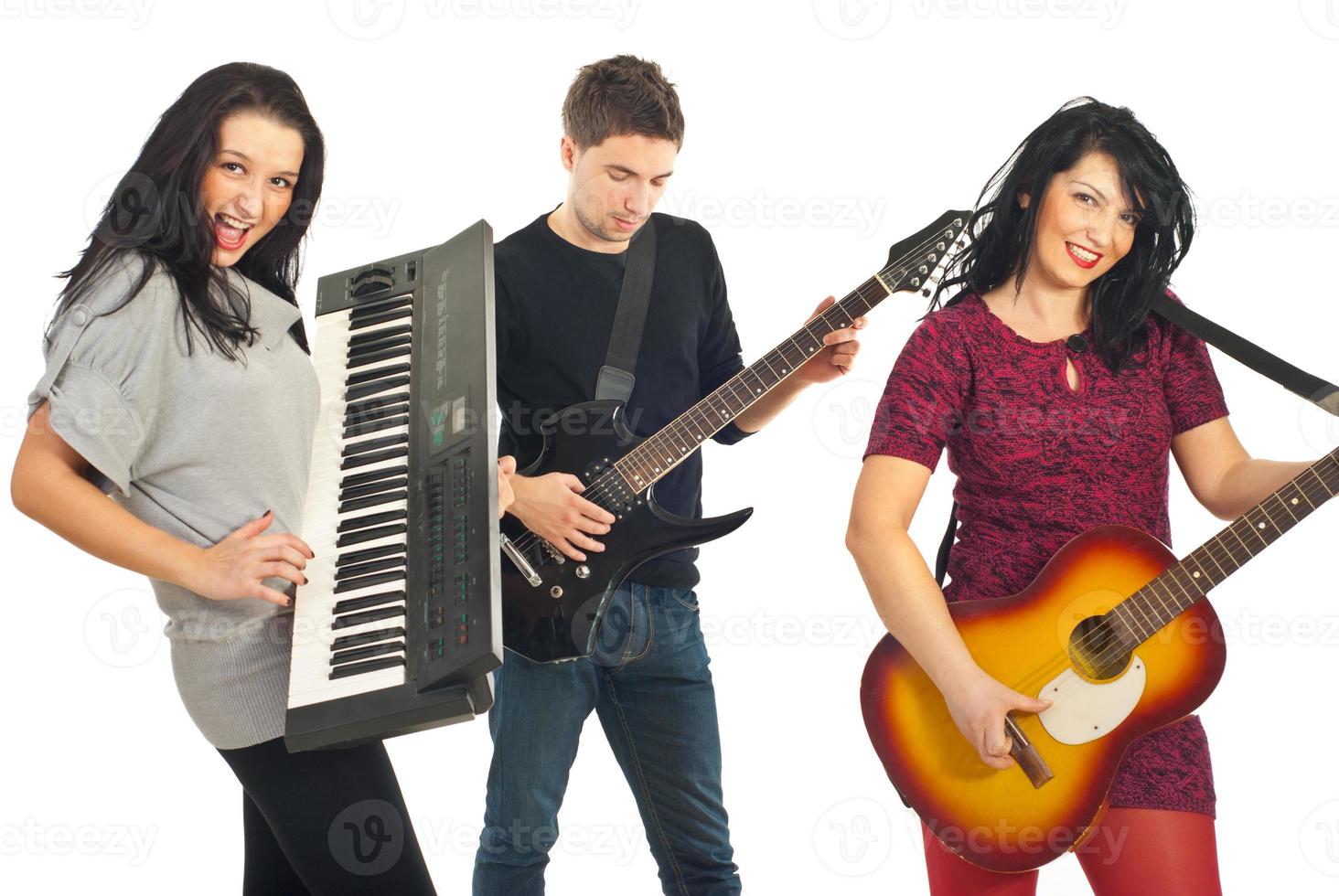 Cheerful musical band photo