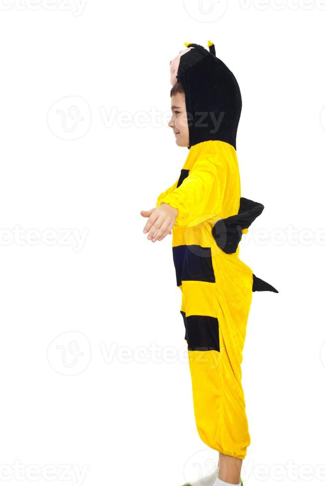 Little boy in bee costume photo