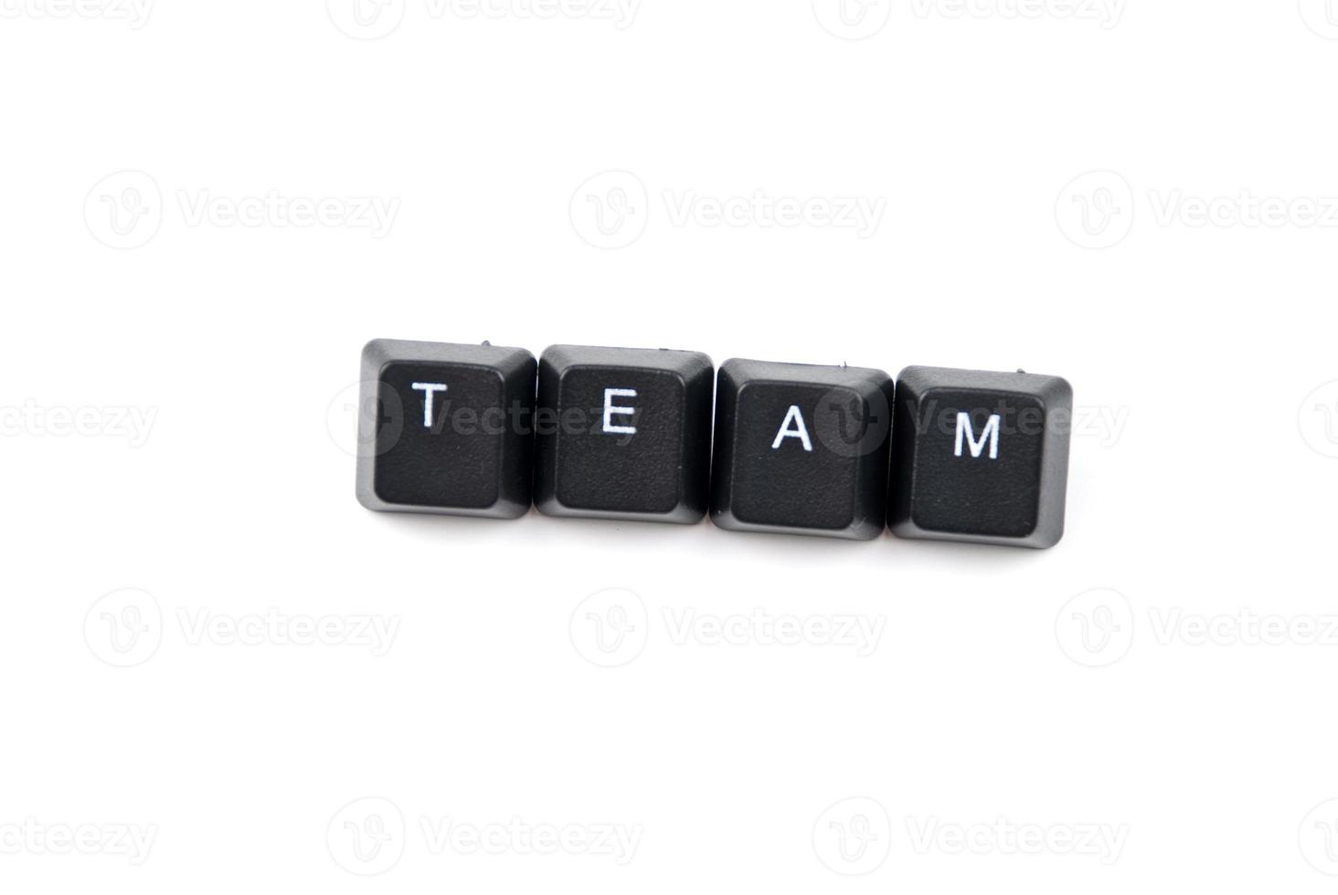 Word team composed photo